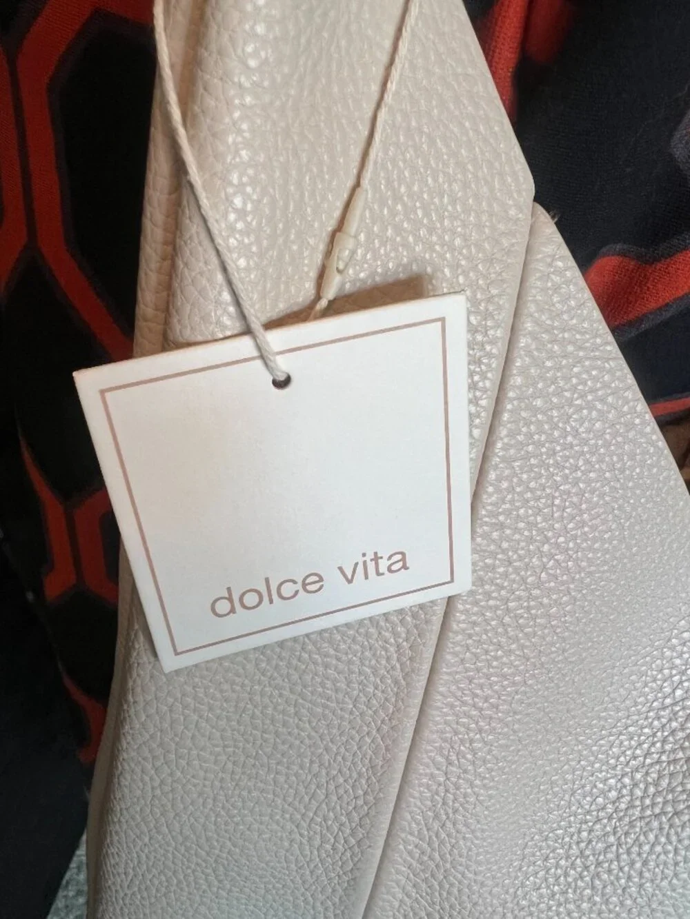 Dolce Vita MIA IVORY LEATHER HOBO TOTE